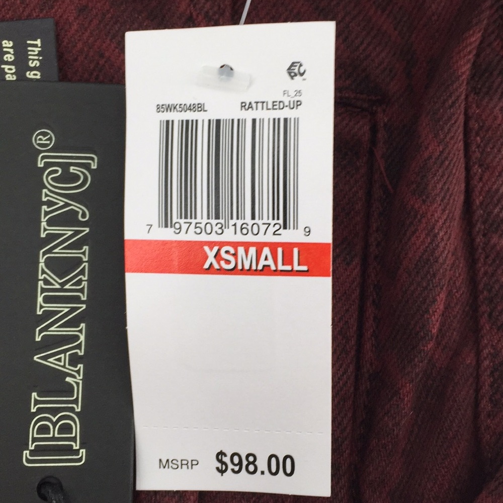 Blank NYC Rattled Up Snake Denim Jacket XS - Picture 9 of 12